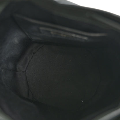Saint Laurent Smooth Calfskin Small Talitha Bucket Bag Vert Fonce 4 of 10