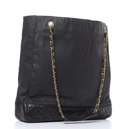 Chanel Canvas Calfskin Shopping Tote Black 3 of 15