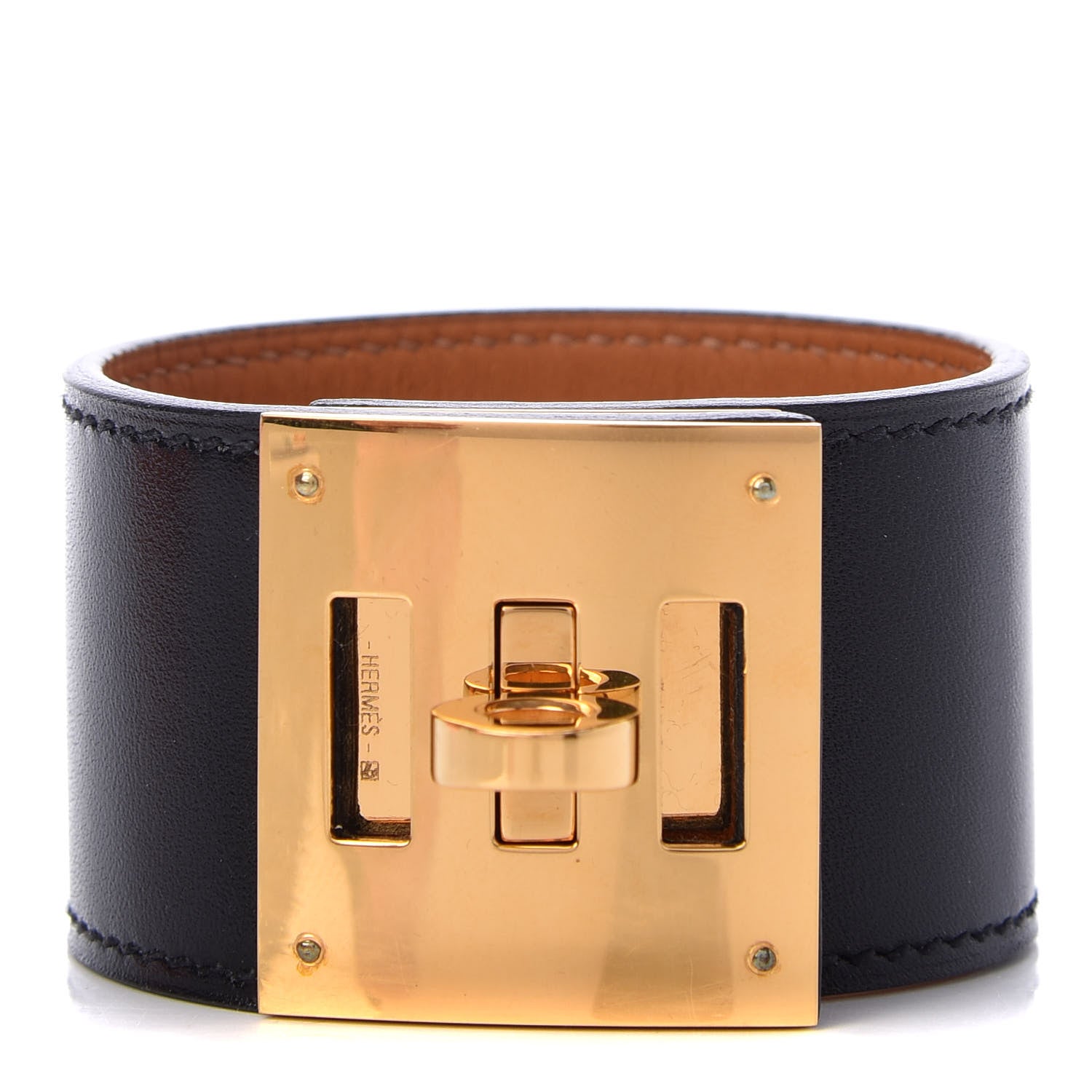 Hermes Box Kelly Dog Bracelet Black 1 of 7