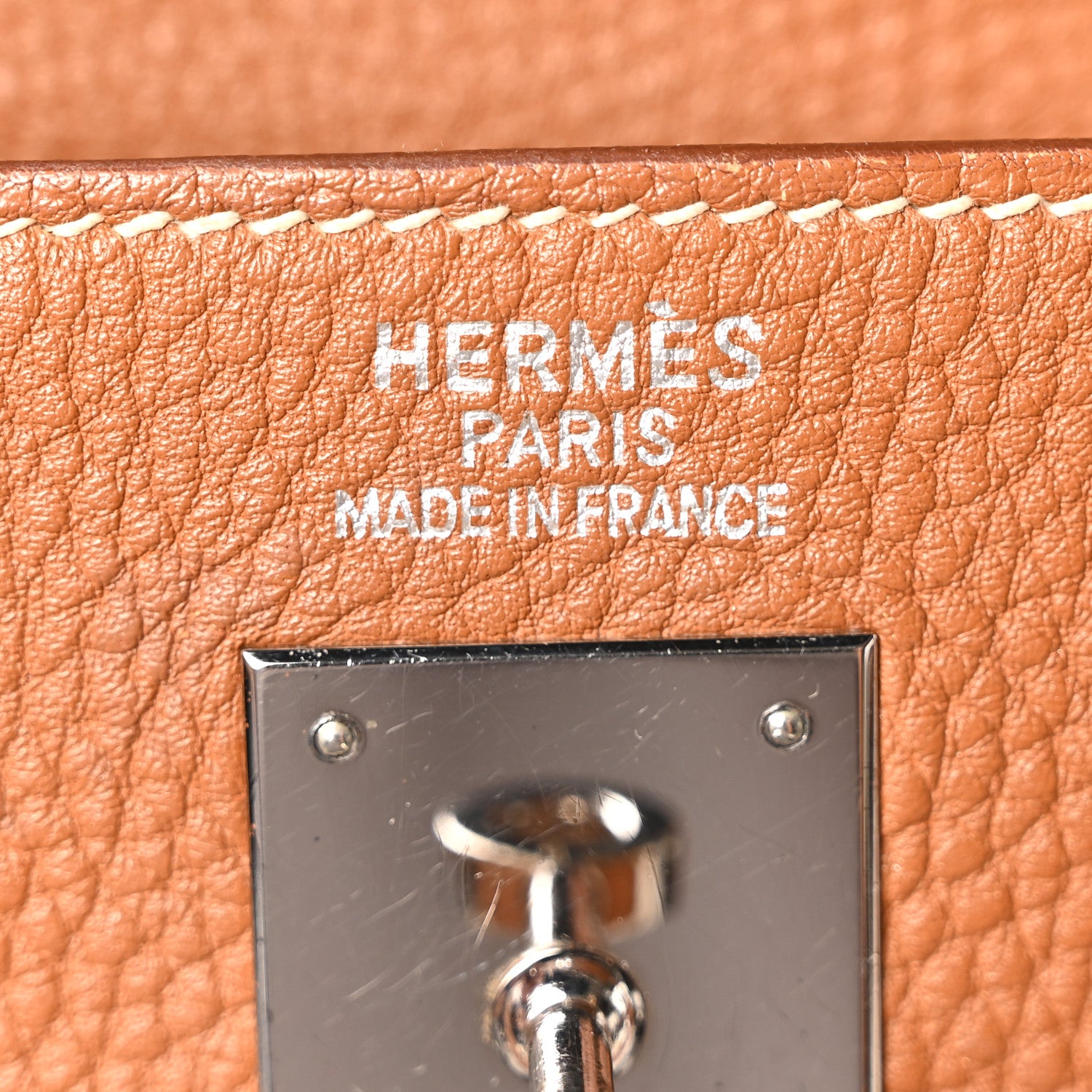 Hermes Taurillon Clemence Kelly Retourne 35 Gold 6 of 10