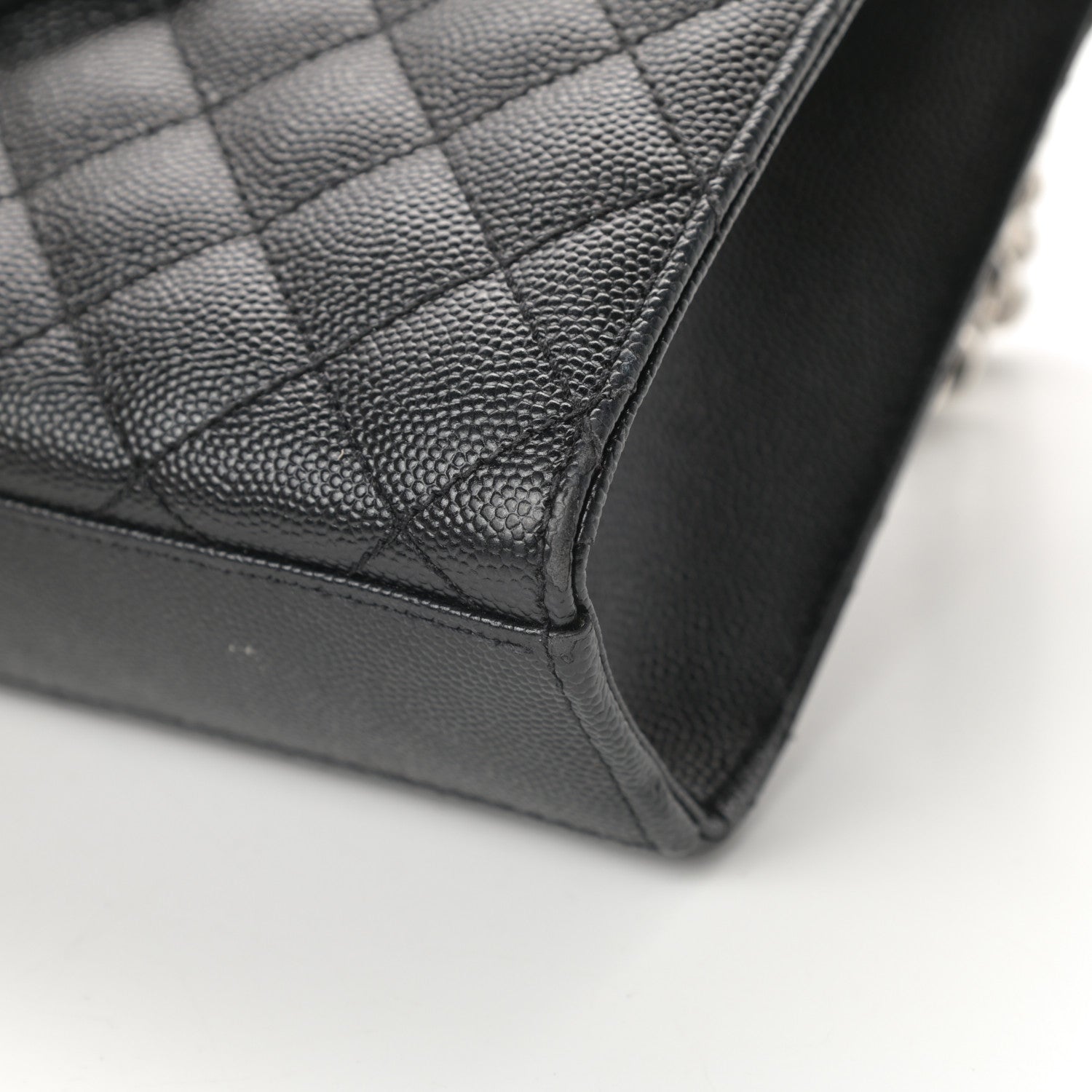 Saint Laurent Grain De Poudre Textured Mixed Matelasse Triquilt Medium Monogram Satchel Black 9 of 15