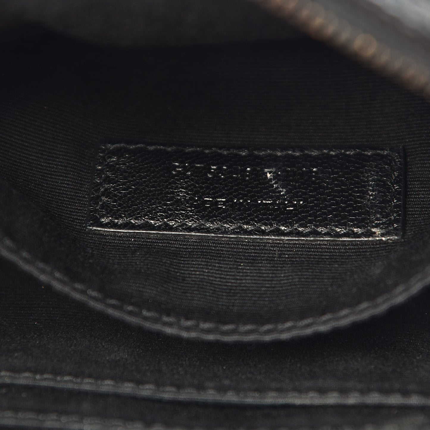 Calfskin Matelasse Monogram Lou Belt Bag Black