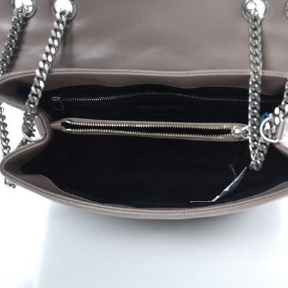 Saint Laurent Calfskin Y Quilted Monogram Medium Loulou Chain Satchel Mink 5 of 9