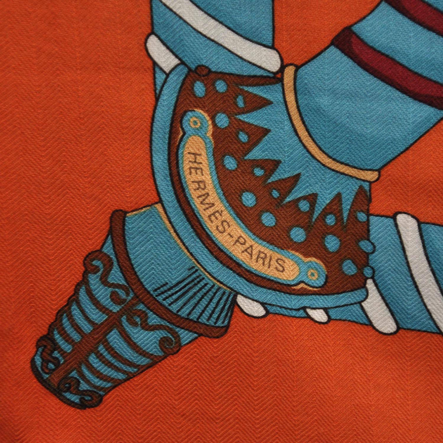 Hermes Cashmere Silk Etendards et Bannieres Shawl 140 3 of 11