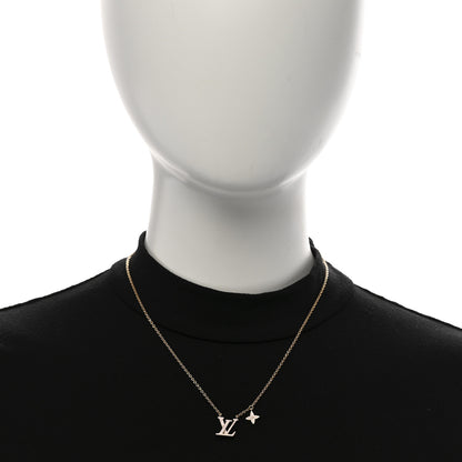 Louis Vuitton Enamel LV Iconic Necklace Gold Pink 2 of 7