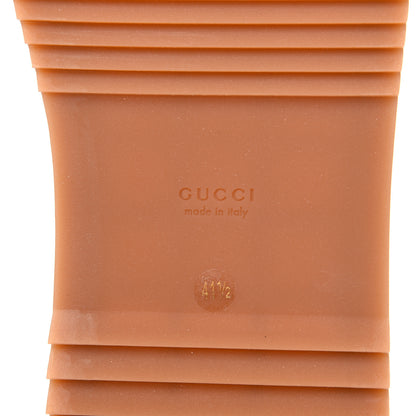 Gucci Canvas GG Monogram Angelina Platform Slide Sandals 41.5 Beige Ruggine 7 of 9