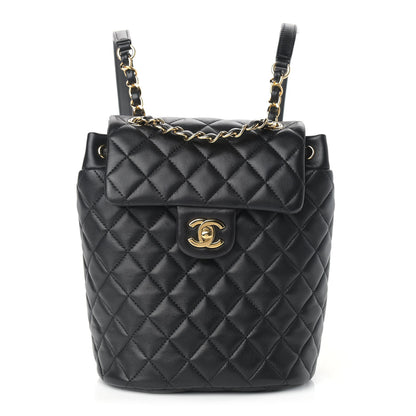 Chanel Lambskin Quilted Small Urban Spirit Backpack Black 1 of 11