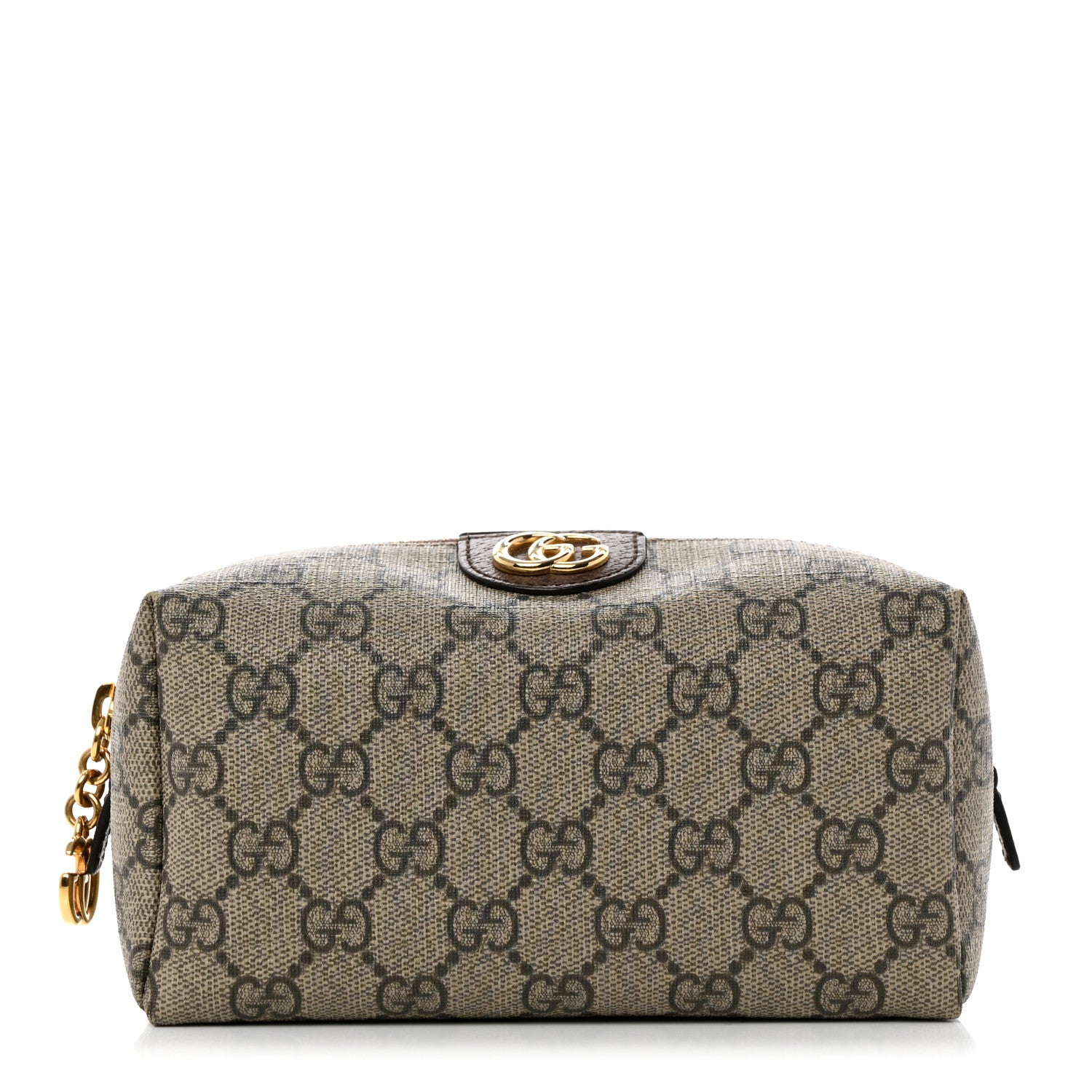 Gucci Soft GG Supreme Monogram Calfskin Medium Ophidia Cosmetic Case Beige Ebony New Acero 1 of 10