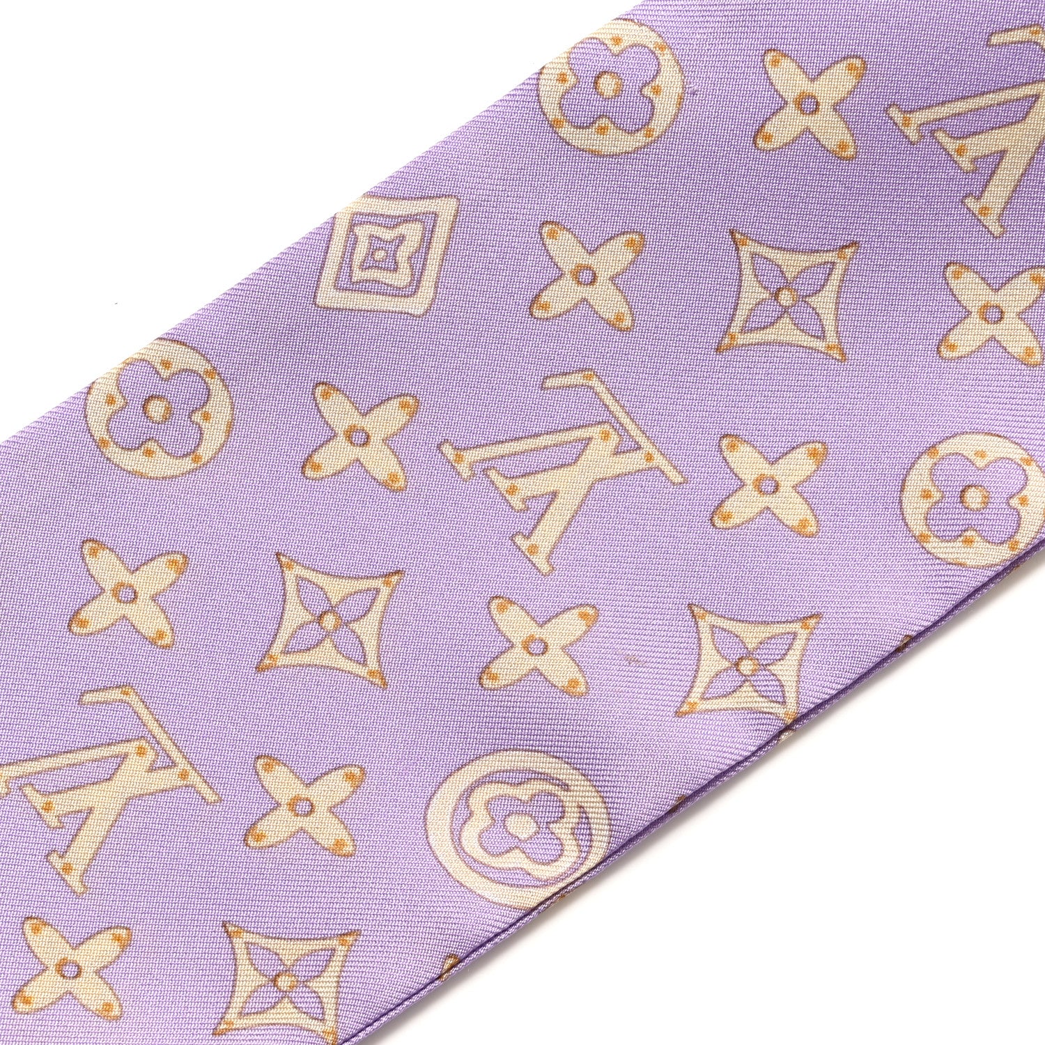 Louis Vuitton Silk Monogram Map Bandeau Lilac 4 of 4