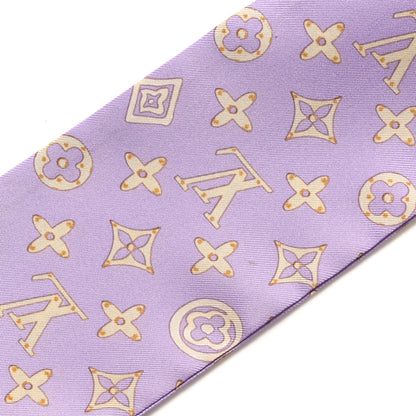 Louis Vuitton Silk Monogram Map Bandeau Lilac 4 of 4