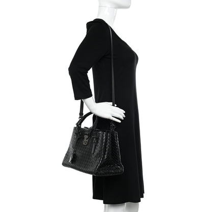 Bottega Veneta Light Calf Intrecciato Small Roma Black 2 of 14