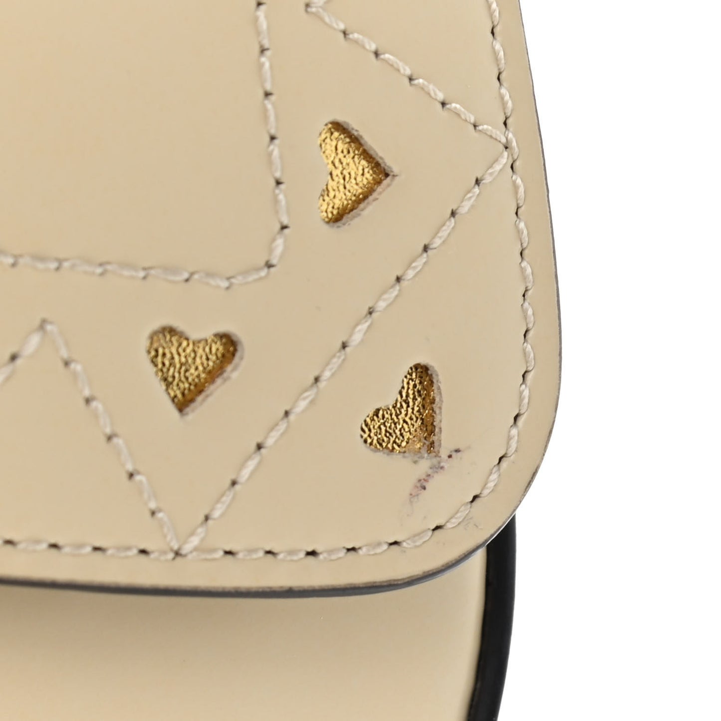 Calfskin Childrens Heart Belt Bag M White