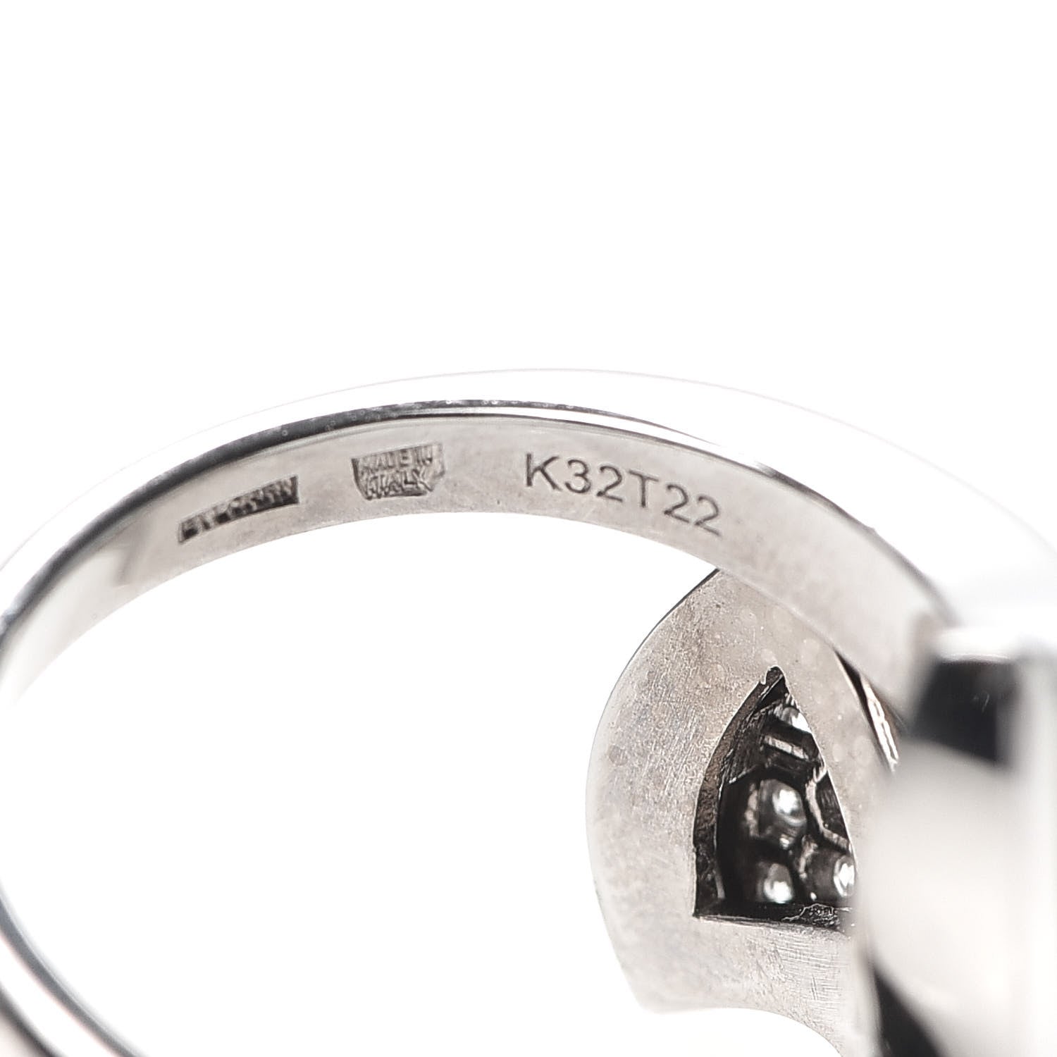 Bulgari 18K White Gold Mother of Pearl Diamond Divas' Dream Ring 51 5.75 5 of 5