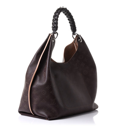 Louis Vuitton Mahina Carmel Hobo Chocolate 3 of 9