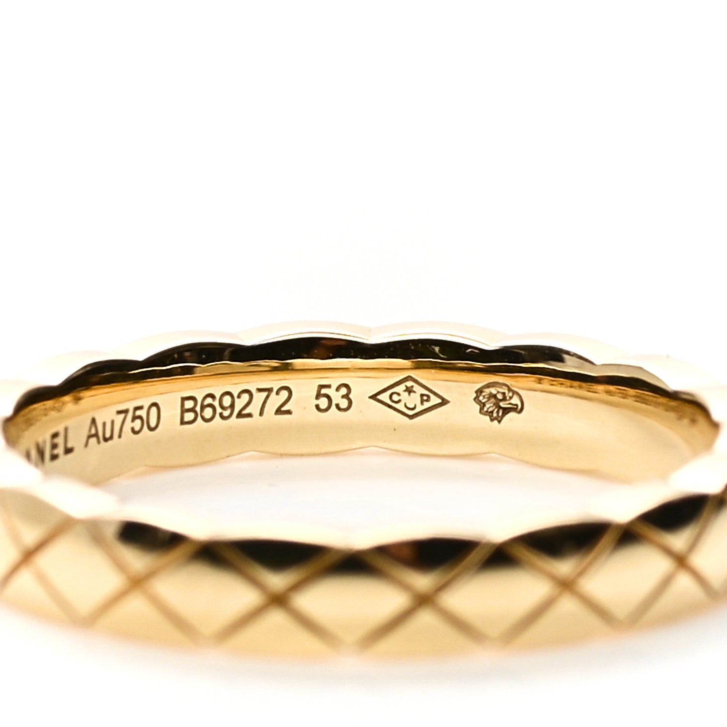 18K Yellow Gold Mini Coco Crush Ring 53 6.25