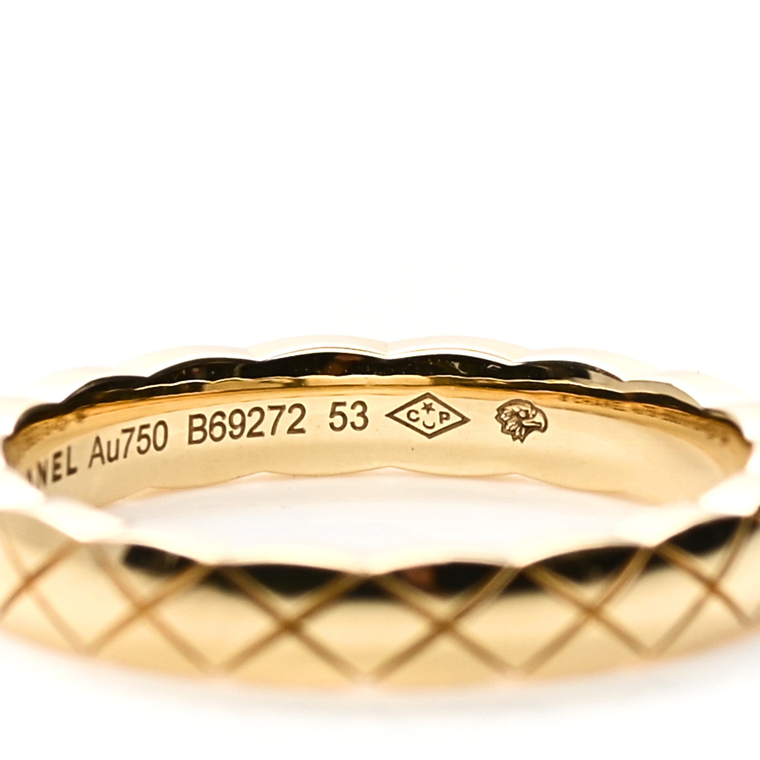 Chanel 18K Yellow Gold Mini Coco Crush Ring 53 6.25 5 of 6