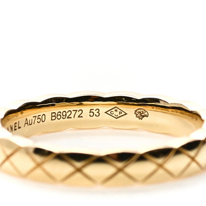Chanel 18K Yellow Gold Mini Coco Crush Ring 53 6.25 5 of 6