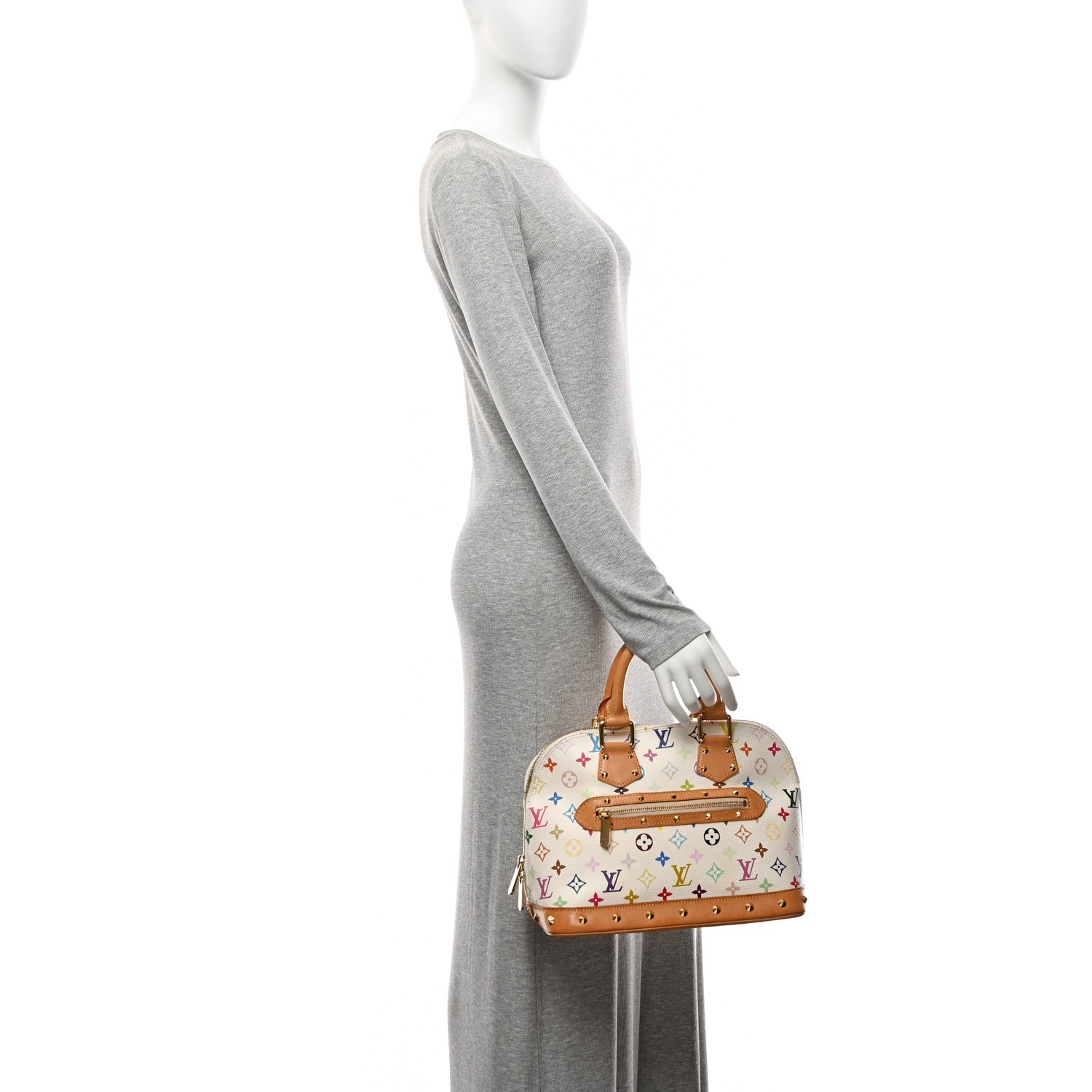 Louis Vuitton Monogram Multicolor Alma White 2 of 10