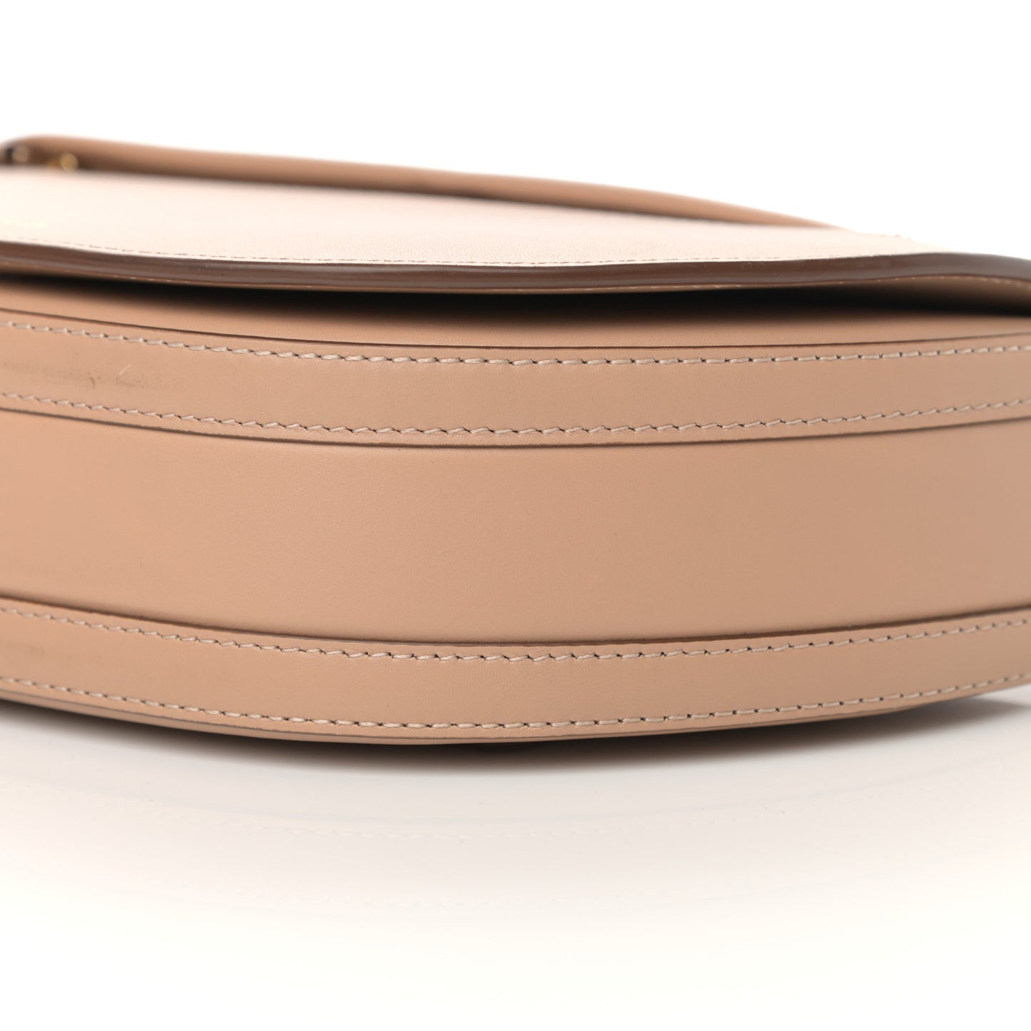 Calfskin Small Olympia Shoulder Bag Light Biscuit