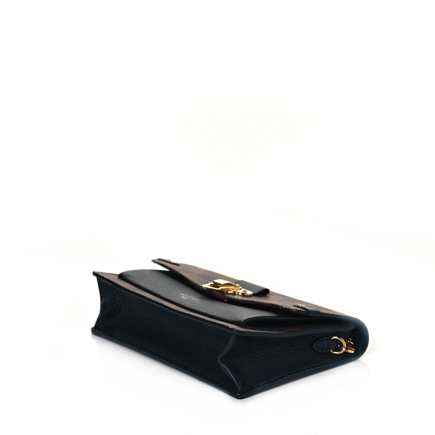 Damier Ebene Vavin Chain Wallet Black