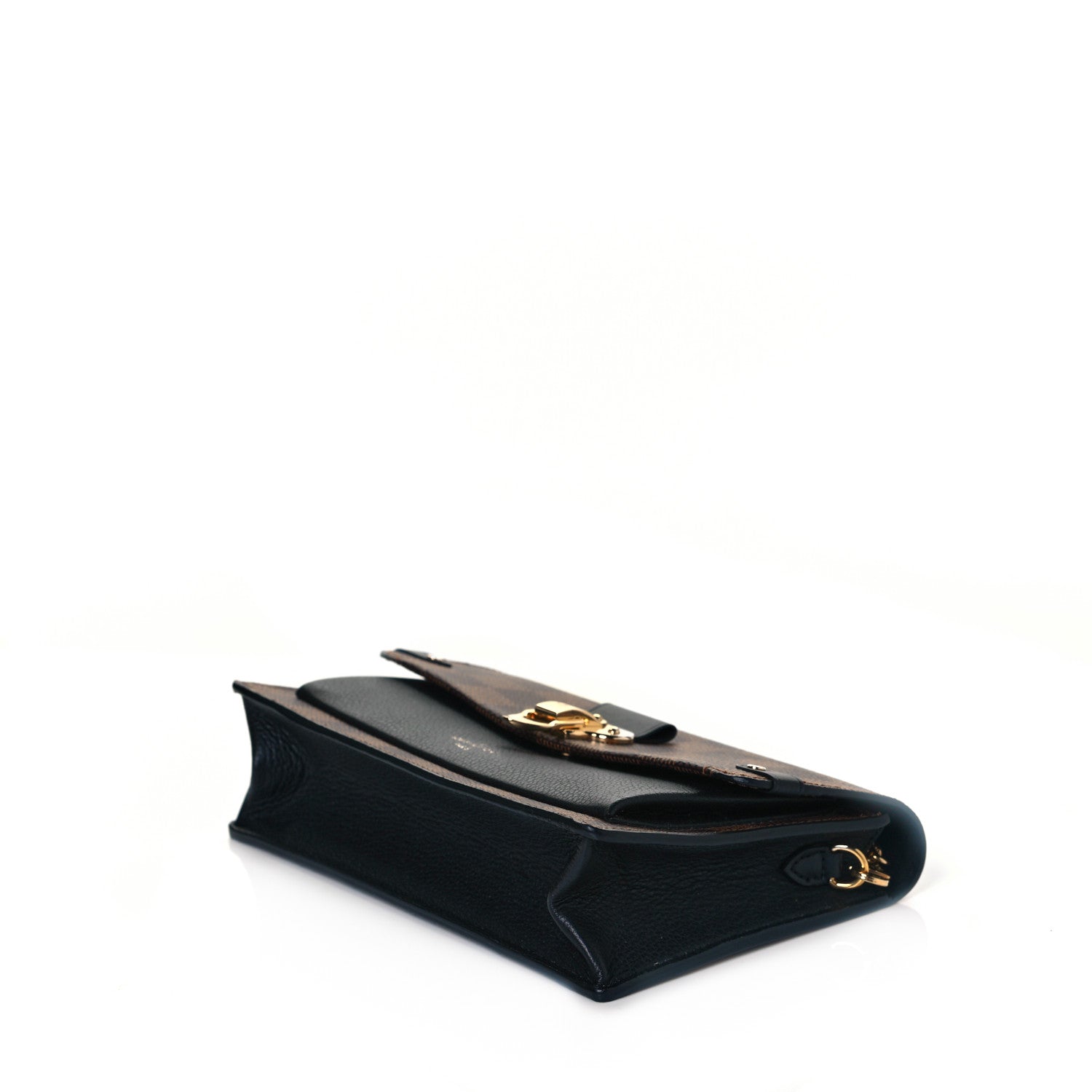 Louis Vuitton Damier Ebene Vavin Chain Wallet Black 5 of 8