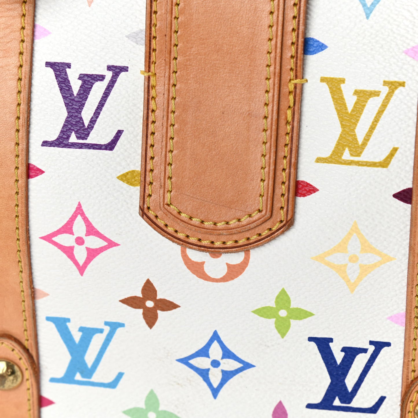 Monogram Multicolor Theda GM White