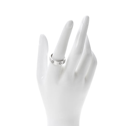 Cartier 18K White Gold 5.5mm LOVE Ring 60 9 2 of 4