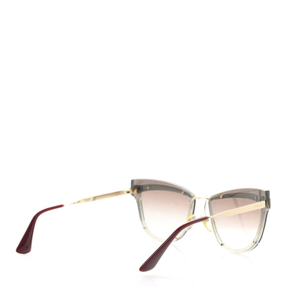 Prada Cinema Evolution 65mm Sunglasses SPR 12U Beige Gradient Mirror 4 of 9