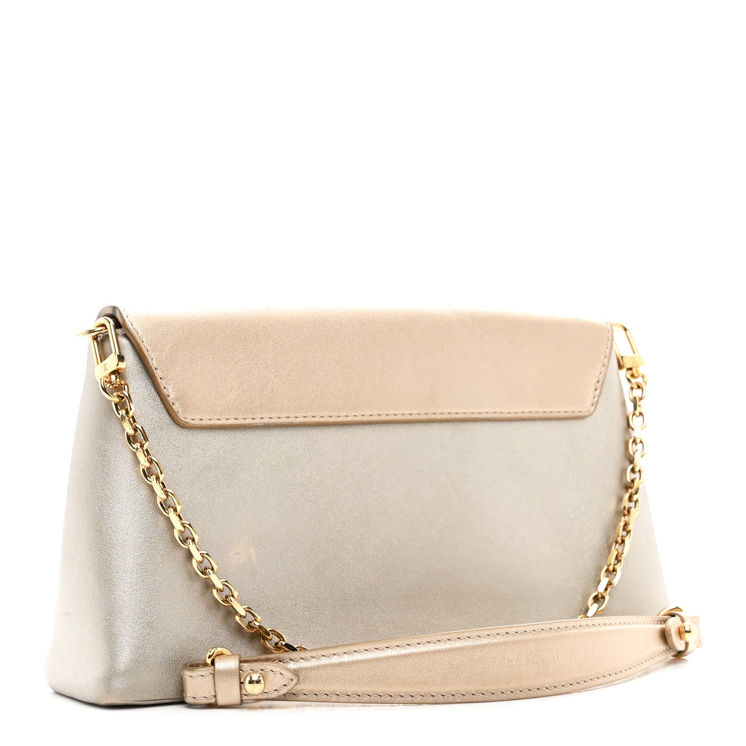 Louis Vuitton Metallic Calfskin Love Note Gold Silver 3 of 10