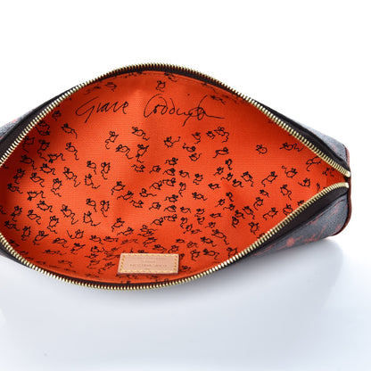 Louis Vuitton Catogram Elizabeth Pouch Orange Marron 5 of 10