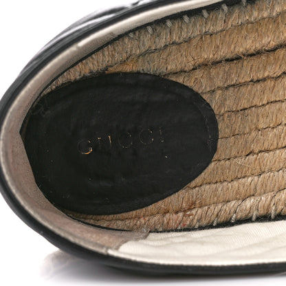 Gucci Nappa Matelasse GG Marmont Espadrilles 41 Black 10 of 13