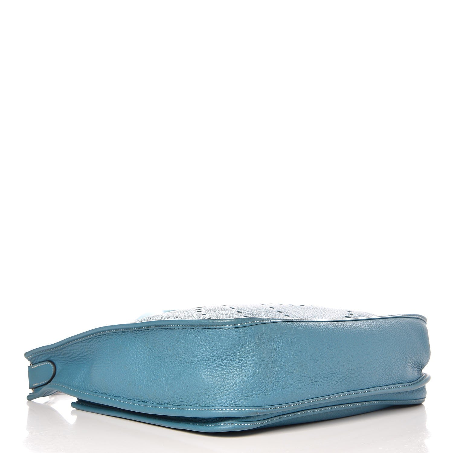 Hermes Taurillon Clemence Evelyne III GM Blue Jean 24 of 34