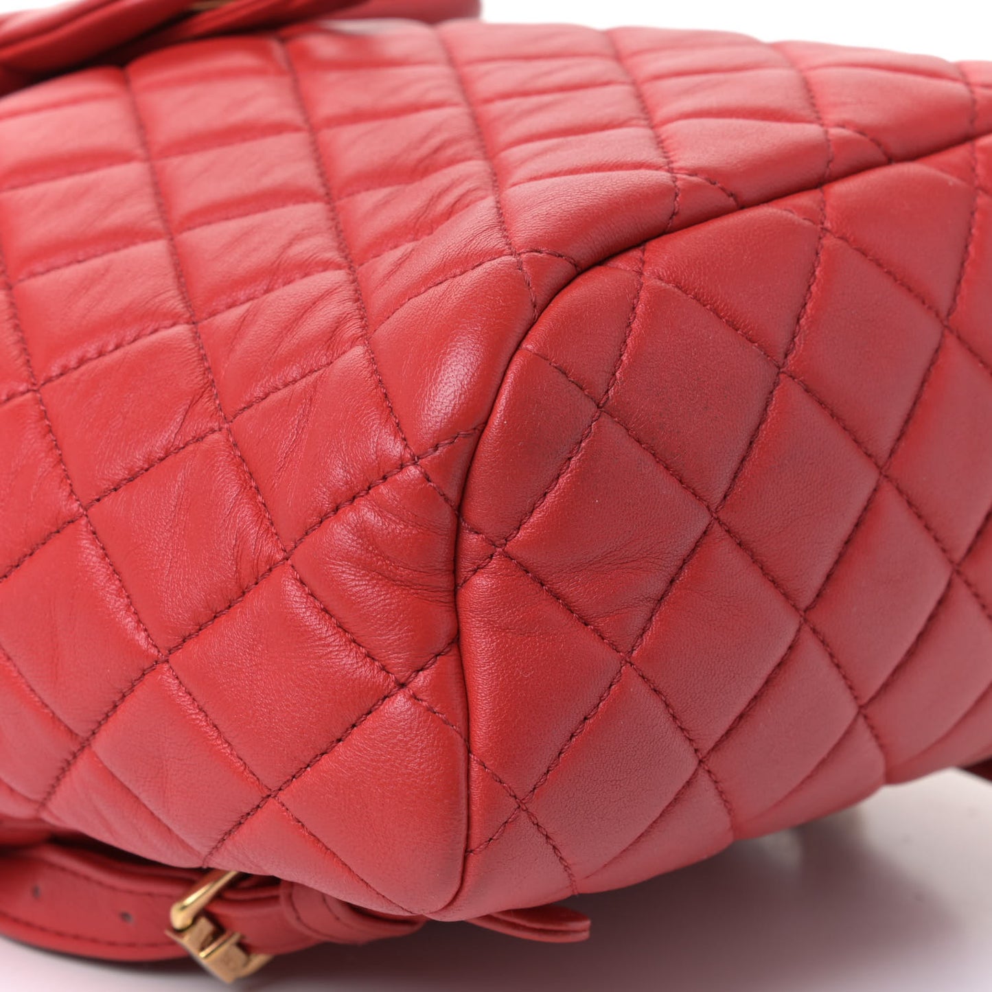Lambskin Quilted Mini Urban Spirit Backpack Red