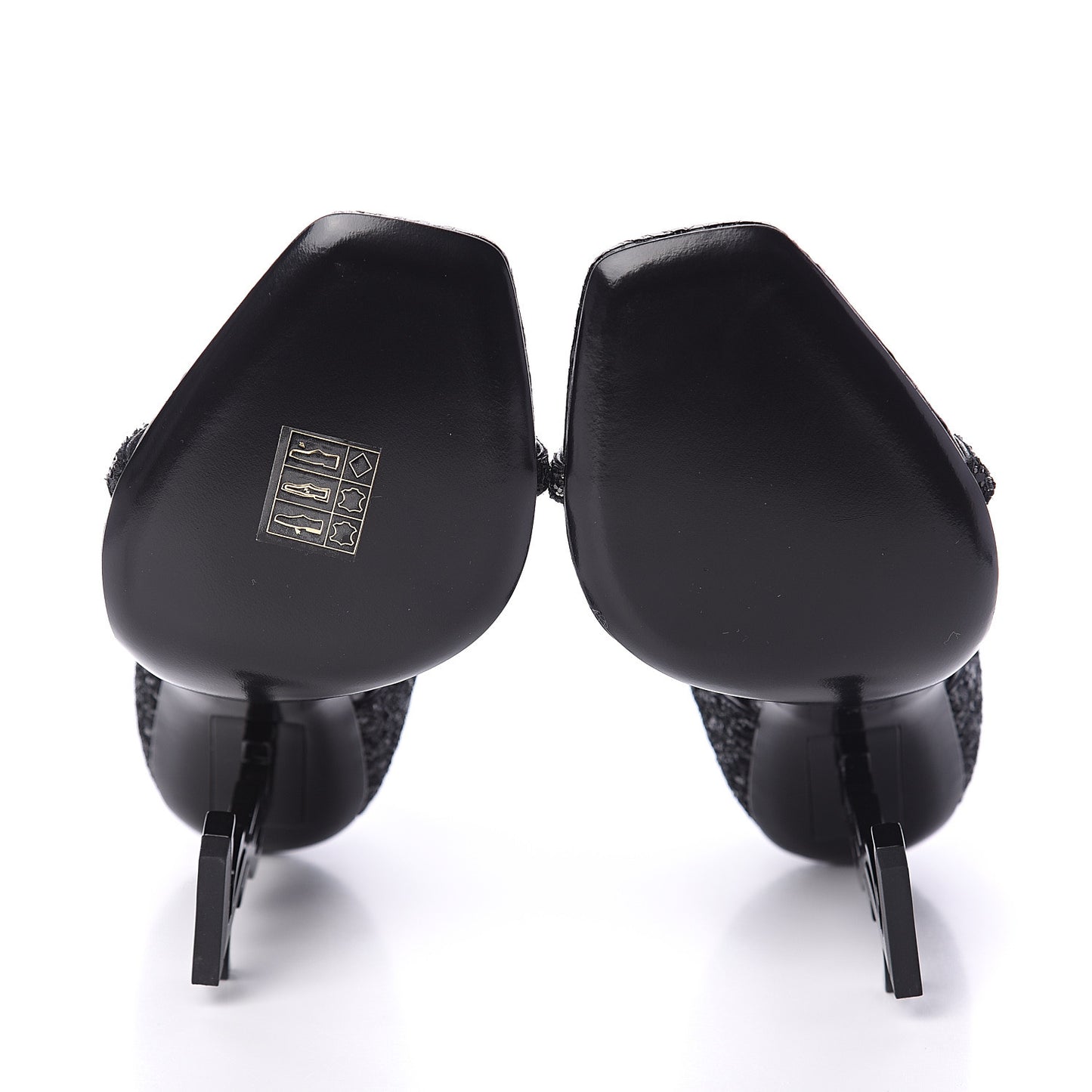 Glitter Opyum Sandals 36 Black