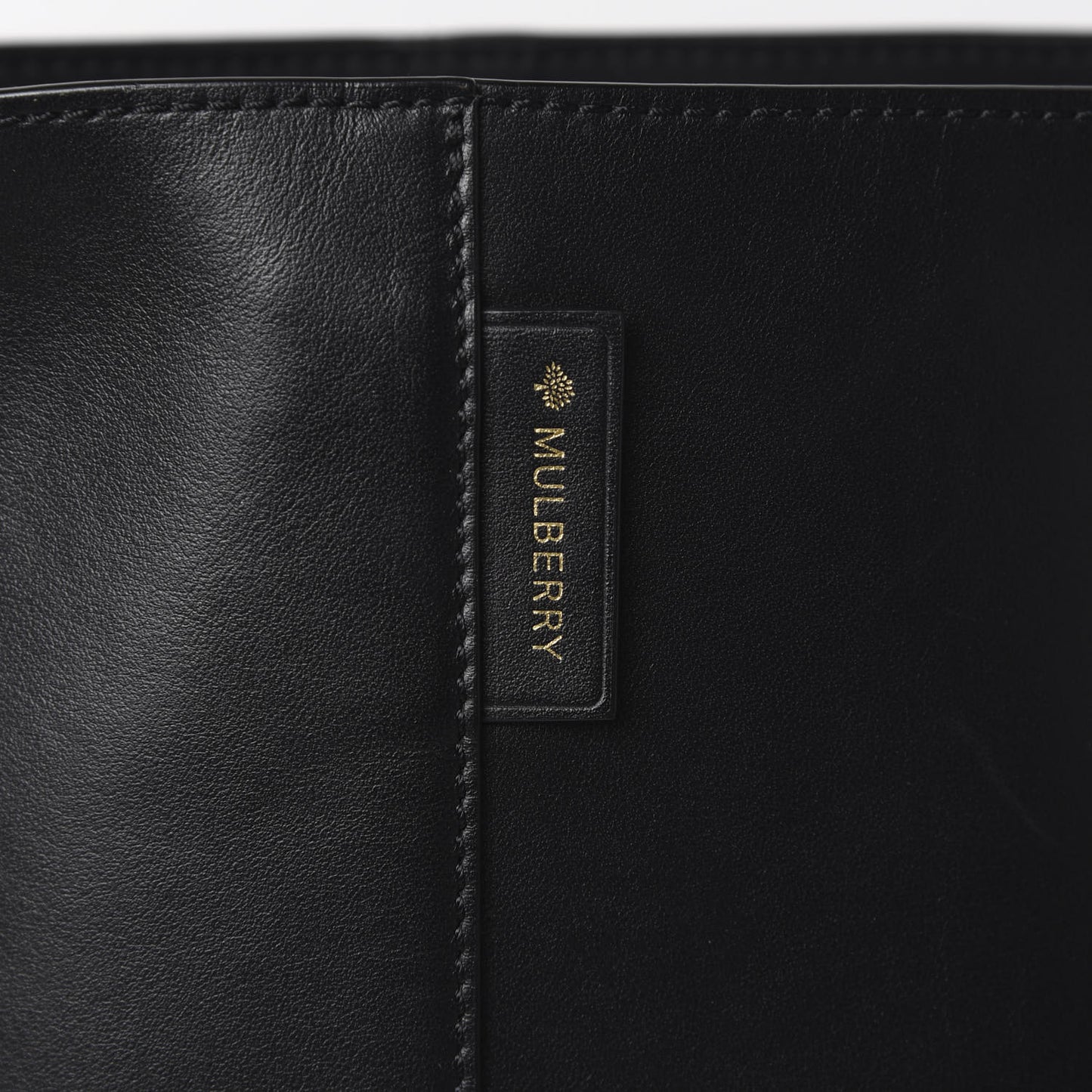 Calfskin Kite Bucket Bag Black