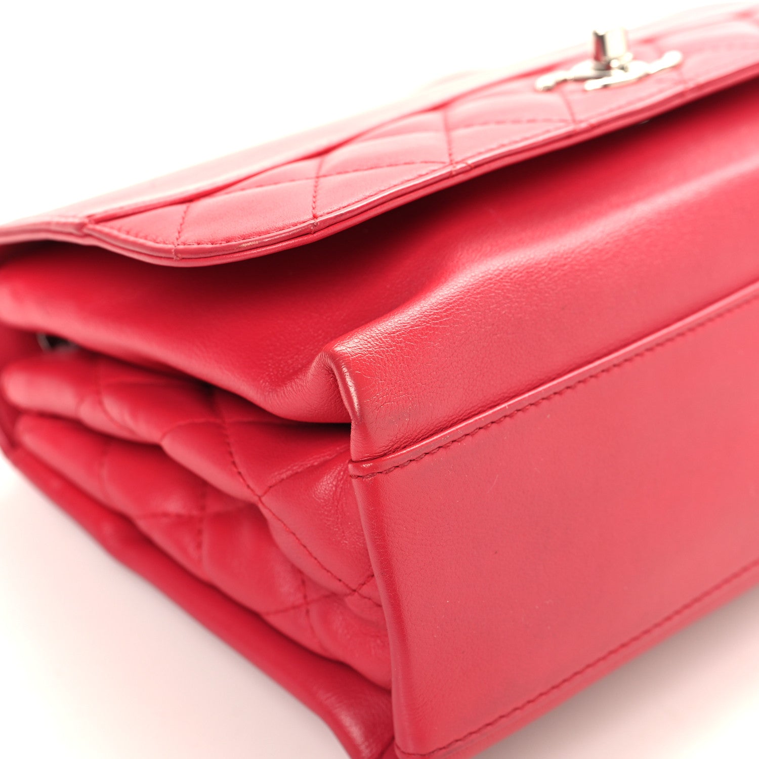 Chanel Calfskin Small Tramezzo Flap Red 9 of 16