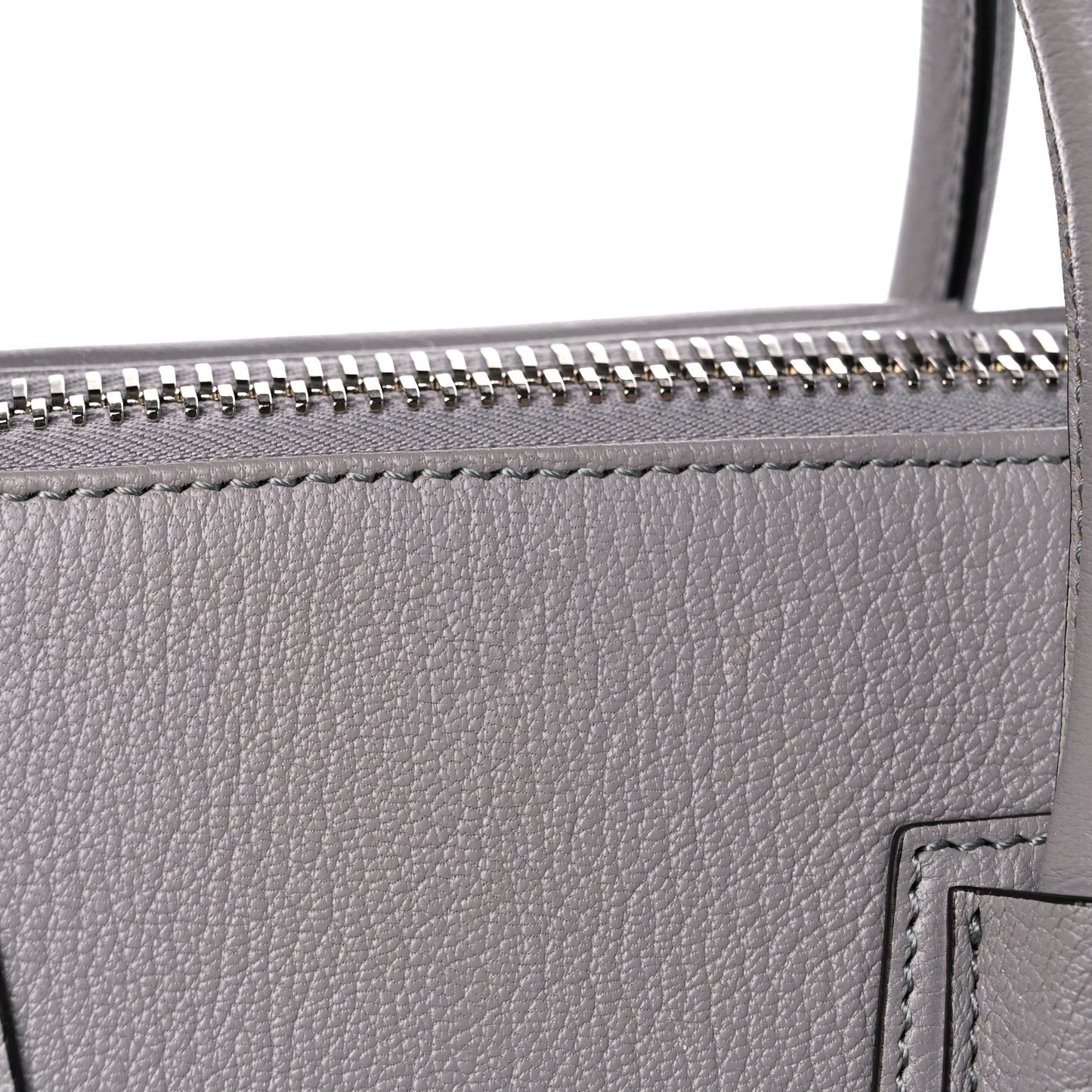 Sugar Goatskin Small Antigona Pearl Grey