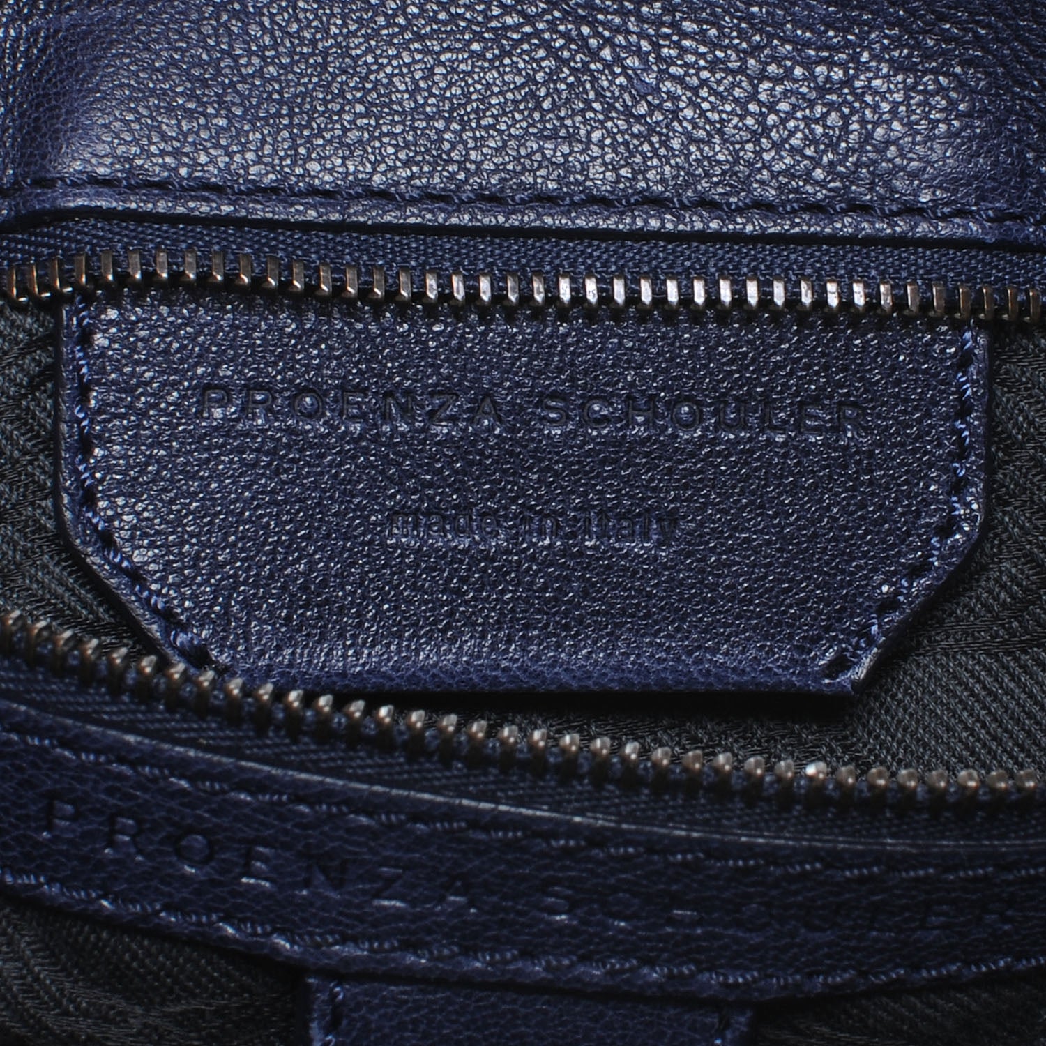 Proenza Schouler Lambskin PS1 Large Satchel Marine 7 of 8