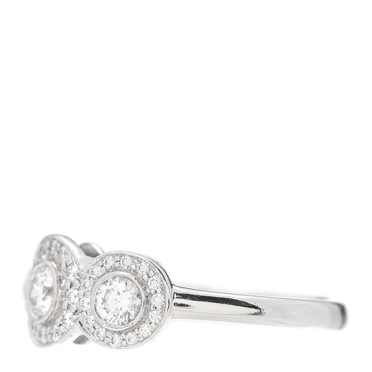 Platinum Diamond Circlet Ring 53 6.5