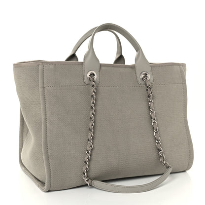 Chanel Mixed Fibers Medium Deauville Tote Grey 3 of 11