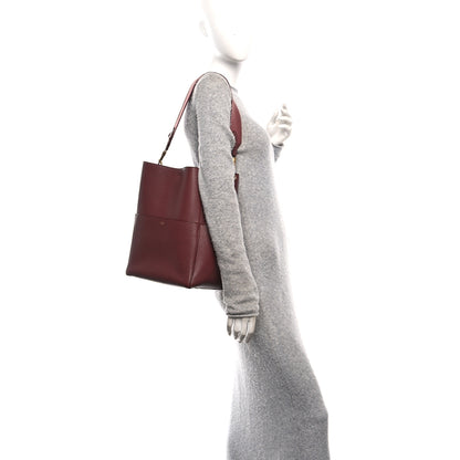 Celine Soft Grained Calfskin Sangle Bucket Bag Light Burgundy 2 of 9