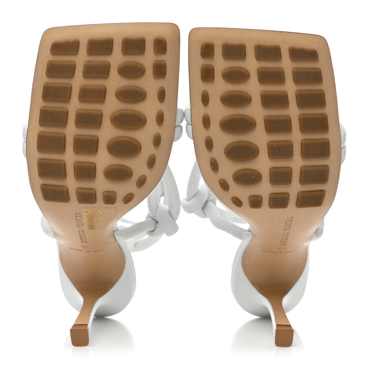 Nappa Dream Knotted Sandals 39 White