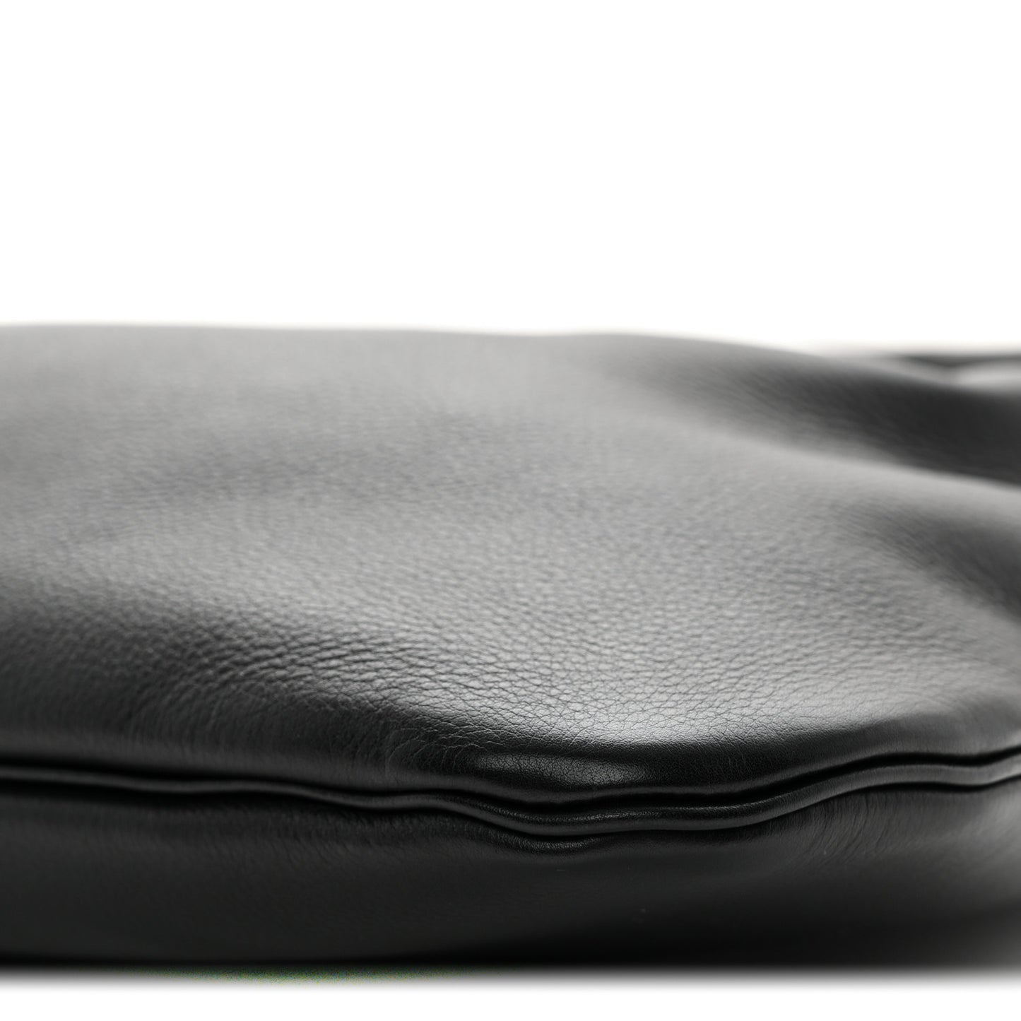 Grained Calfskin Small Everyday Shoulder Bag Black