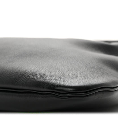 The Row Grained Calfskin Small Everyday Shoulder Bag Black 9 of 9