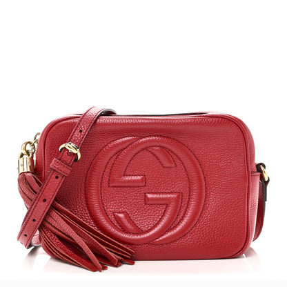 Gucci Pebbled Calfskin Small Soho Disco Bag Tabasco Red 1 of 10