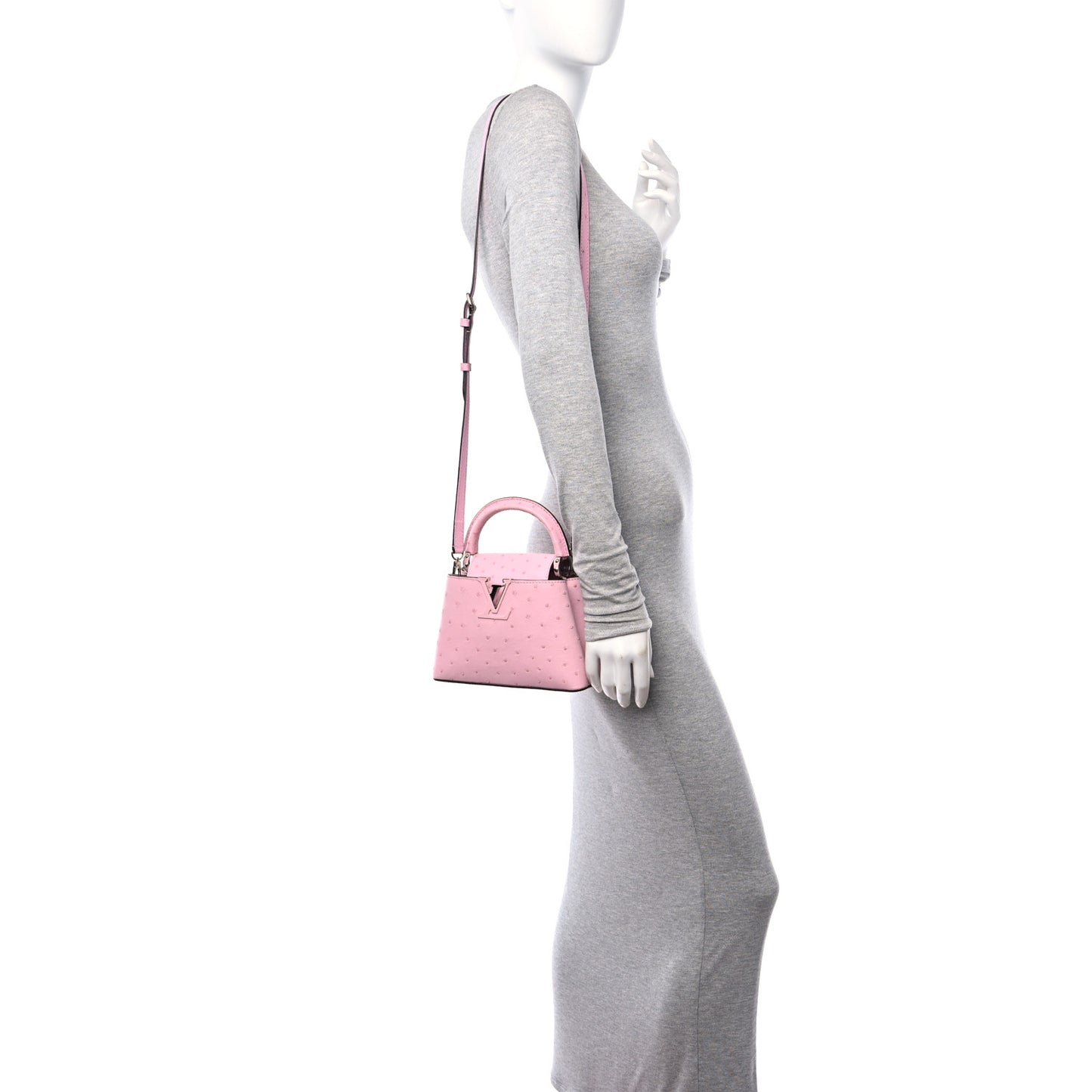 Ostrich Capucines Mini Pink