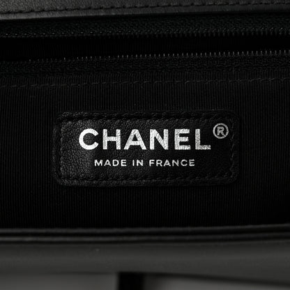 Chanel Calfskin Quilted New Medium Boy Flap So Black 6 of 11