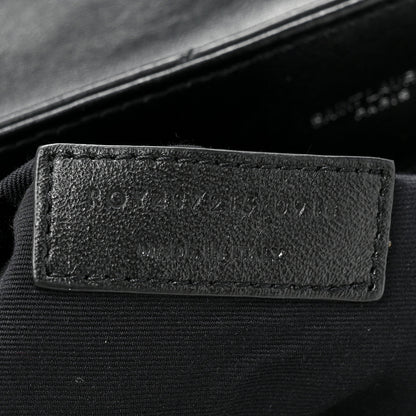 Saint Laurent Calfskin Y Quilted Monogram Large Loulou Chain Satchel Black 9 of 14