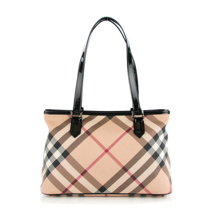 Burberry Nova Check Medium Tote Black 1 of 9