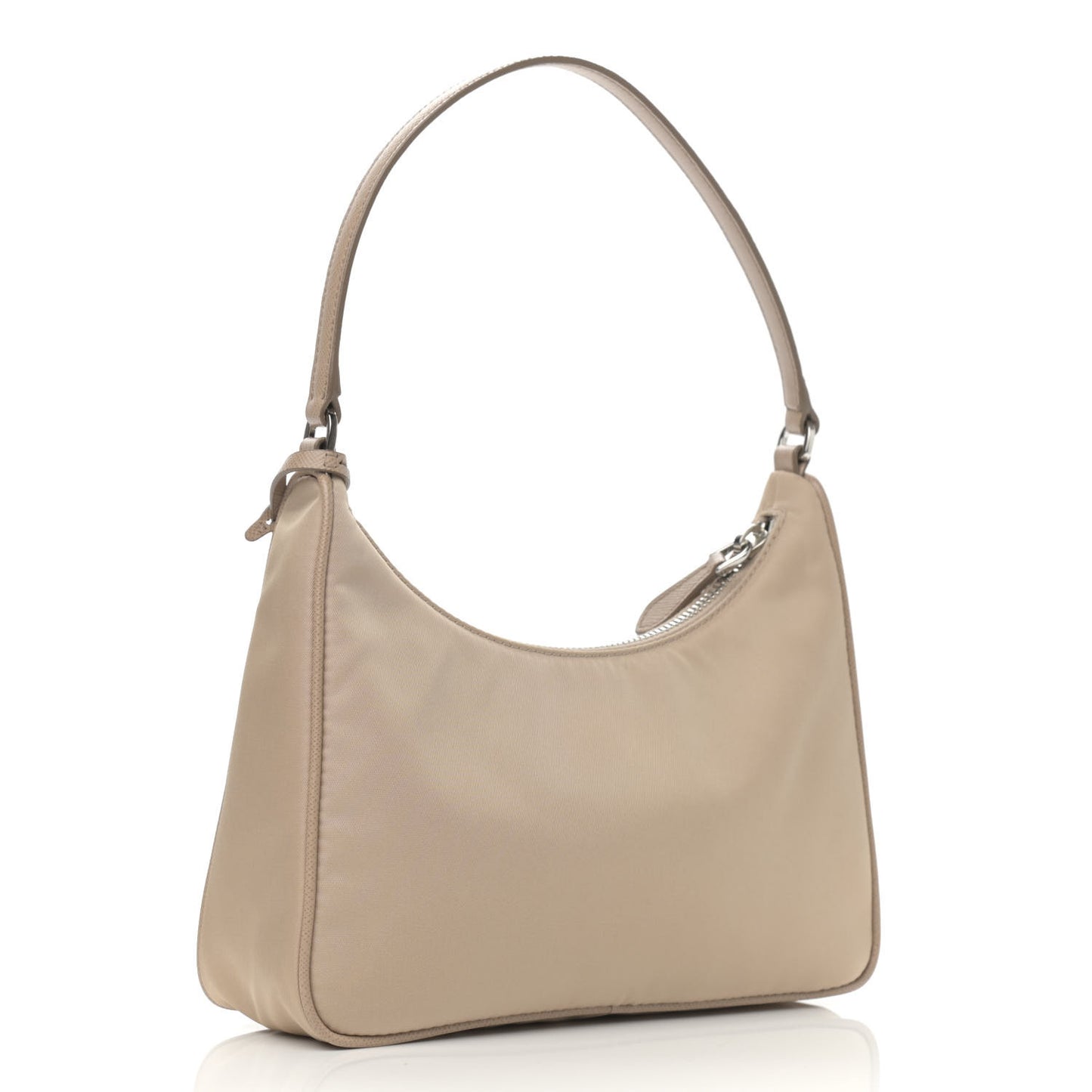 Re-Nylon Saffiano Mini Re-Edition 2005 Bag Cammeo